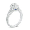 Thumbnail Image 2 of Vera Wang Love Collection 0.95 CT. T.W. Diamond Frame Vintage-Style Engagement Ring in 14K White Gold