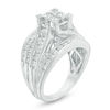 Thumbnail Image 1 of 1.95 CT. T.W. Quad Princess-Cut Diamond Multi-Row Engagement Ring in 14K White Gold