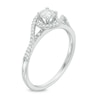 Thumbnail Image 1 of 0.50 CT. T.W. Diamond Swirl Bypass Engagement Ring in 14K White Gold