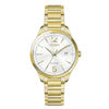 Thumbnail Image 0 of Ladies' Citizen Eco-Drive® Crystal Accent Gold-Tone Watch with Silver-Tone Dial (Model: FE6102-53A)