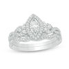 Thumbnail Image 1 of 0.45 CT. T.W. Marquise Diamond Frame Tri-Sides Bridal Set in 14K White Gold