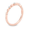 Thumbnail Image 1 of Diamond Accent Alternating Shapes Stackable Band in 10K Rose Gold