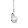 Enchanted Disney Princess 0.04 CT. T.W. Diamond Castle Key Pendant in Sterling Silver - 19"