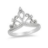 Thumbnail Image 1 of Enchanted Disney Princess 0.085 CT. T.W. Diamond Tiara Ring in Sterling Silver