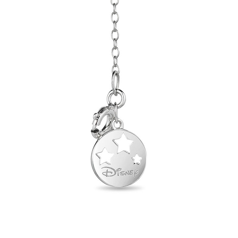 Main Image 2 of Enchanted Disney Tinker Bell 0.18 CT. T.W. Diamond Heart Pendant in Sterling Silver and 10K Gold - 19"