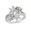 Thumbnail Image 0 of Enchanted Disney Elsa 0.085 CT. T.W. Diamond Snowflake Ring in Sterling Silver