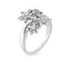 Thumbnail Image 1 of Enchanted Disney Elsa 0.085 CT. T.W. Diamond Snowflake Ring in Sterling Silver