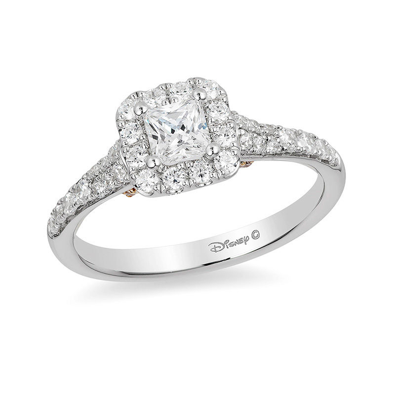Enchanted Disney Belle Rose Ring and Rose Gold Diamond Engagement Ring  Wedding Anniversary Gift Disney Propose Ring Dream Ring - Etsy