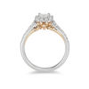 Thumbnail Image 1 of Enchanted Disney Tinker Bell 0.75 CT. T.W. Princess-Cut Diamond Frame Engagement Ring in 14K Two-Tone Gold