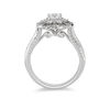 Thumbnail Image 2 of Enchanted Disney Elsa 0.95 CT. T.W. Diamond Snowflake Frame Engagement Ring in 14K White Gold