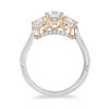 Thumbnail Image 1 of Enchanted Disney Cinderella 1.45 CT. T.W. Diamond Three Stone Engagement Ring in 14K Two-Tone Gold