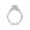 Enchanted Disney Snow White 0.58 CT. T.W. Emerald-Cut Diamond Frame Engagement Ring in 14K Two-Tone Gold