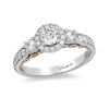 Thumbnail Image 1 of Enchanted Disney Jasmine 1.04 CT. T.W. Diamond Three Stone Engagement Ring in 14K White Gold