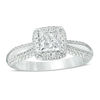 Vera Wang Love Collection 1.15 CT. T.W. Princess-Cut Diamond Frame Engagement Ring in 14K White Gold