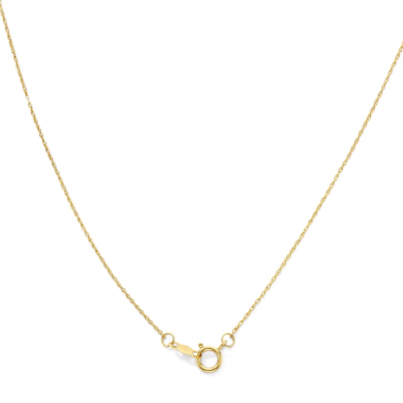 0.10 CT. T.W. Diamond Loop Heart Necklace in 10K Gold - 18"