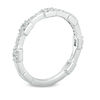 Thumbnail Image 2 of 0.15 CT. T.W. Diamond Rectangle Station Wedding Band in 10K White Gold