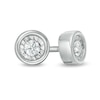 Thumbnail Image 1 of 0.10 CT. T.W. Diamond Solitaire Stud Earrings in 10K White Gold