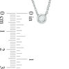 Thumbnail Image 2 of 0.10 CT. Diamond Solitaire Pendant in 10K White Gold