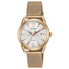 Thumbnail Image 1 of Ladies' Drive from Citizen Eco-Drive® LTR Rose-Tone Mesh Watch with Silver-Tone Dial (Model: FE6083-72A)