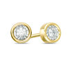 Thumbnail Image 0 of 0.10 CT. T.W. Diamond Solitaire Stud Earrings in 10K Gold