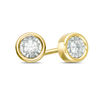 Thumbnail Image 1 of 0.10 CT. T.W. Diamond Solitaire Stud Earrings in 10K Gold