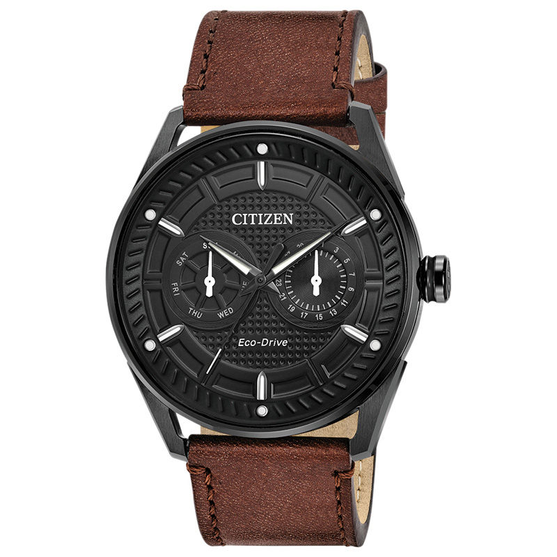 Men's Drive from Citizen Eco-Drive® Black IP Strap Watch with Black Dial (Model: BU4025-08E)