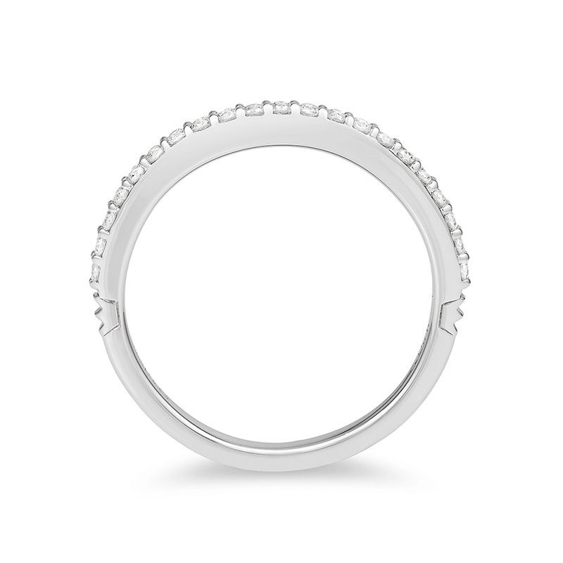 Main Image 3 of Enchanted Disney Princess 0.18 CT. T.W. Diamond Band in 14K White Gold