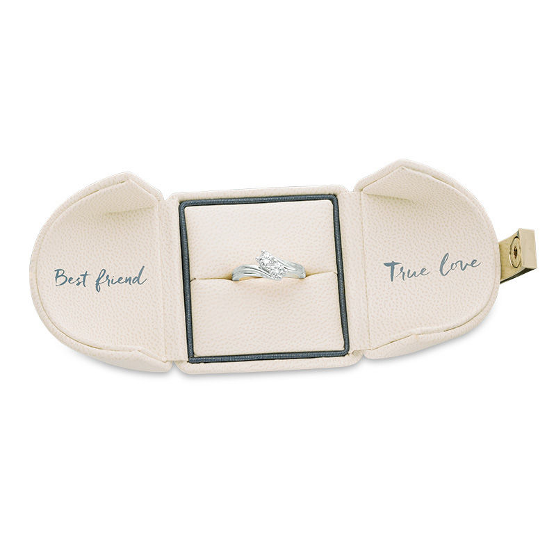 Ever Us™ CT. T.W. Two-Stone Diamond Bypass Ring in 14K Gold