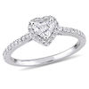 Thumbnail Image 0 of Julianna B™ 0.74 CT. T.W. Heart-Shaped Diamond Frame Engagement Ring in 14K White Gold