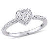 Thumbnail Image 1 of Julianna B™ 0.74 CT. T.W. Heart-Shaped Diamond Frame Engagement Ring in 14K White Gold