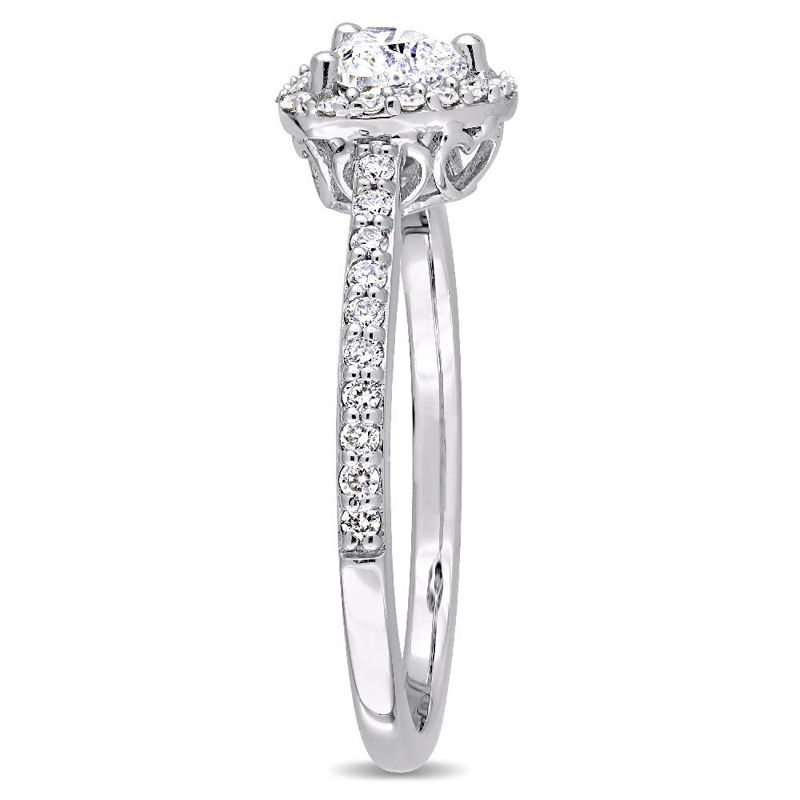 Julianna B™ 0.74 CT. T.W. Heart-Shaped Diamond Frame Engagement Ring in 14K White Gold