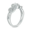 Thumbnail Image 2 of 0.70 CT. T.W. Diamond Frame Celtic Knots Engagement Ring in 10K White Gold