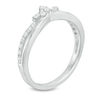 Thumbnail Image 1 of 0.20 CT. T.W. Diamond Leaf Anniversary Band in 14K White Gold