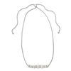 Thumbnail Image 0 of 6.0 - 8.0mm Cultured Freshwater Pearl and Lab-Created White Sapphire Bolo Necklace in Sterling Silver - 26"
