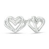 Thumbnail Image 0 of The Kindred Heart from Vera Wang Love Collection Mini Stud Earrings in Sterling Silver