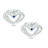 Thumbnail Image 1 of The Kindred Heart from Vera Wang Love Collection Mini Stud Earrings in Sterling Silver