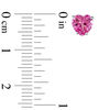 Thumbnail Image 2 of 6.0mm Hear-Shaped Lab-Created Pink Sapphire Stud Earrings in 10K White Gold