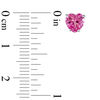 Thumbnail Image 3 of 6.0mm Hear-Shaped Lab-Created Pink Sapphire Stud Earrings in 10K White Gold