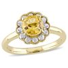 Thumbnail Image 1 of 6.5mm Citrine Flower Vintage-Style Ring in 10K Gold
