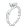 Thumbnail Image 1 of Ever Us™ 0.32 CT. T.W. Two-Stone Diamond Bypass Ring in 14K White Gold