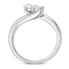 Thumbnail Image 2 of Ever Us™ 0.32 CT. T.W. Two-Stone Diamond Bypass Ring in 14K White Gold