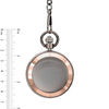 Thumbnail Image 1 of Men's James Michael Two-Tone Pocket Watch with Black Dial (Model: PDA181029C)