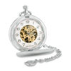 Thumbnail Image 1 of Men's James Michael Pocket Watch with Silver-Tone Skeleton Dial (Model: PMA181003C)