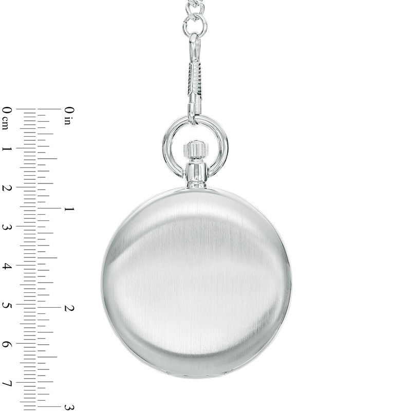 Men's James Michael Pocket Watch with Silver-Tone Skeleton Dial (Model: PMA181003C)