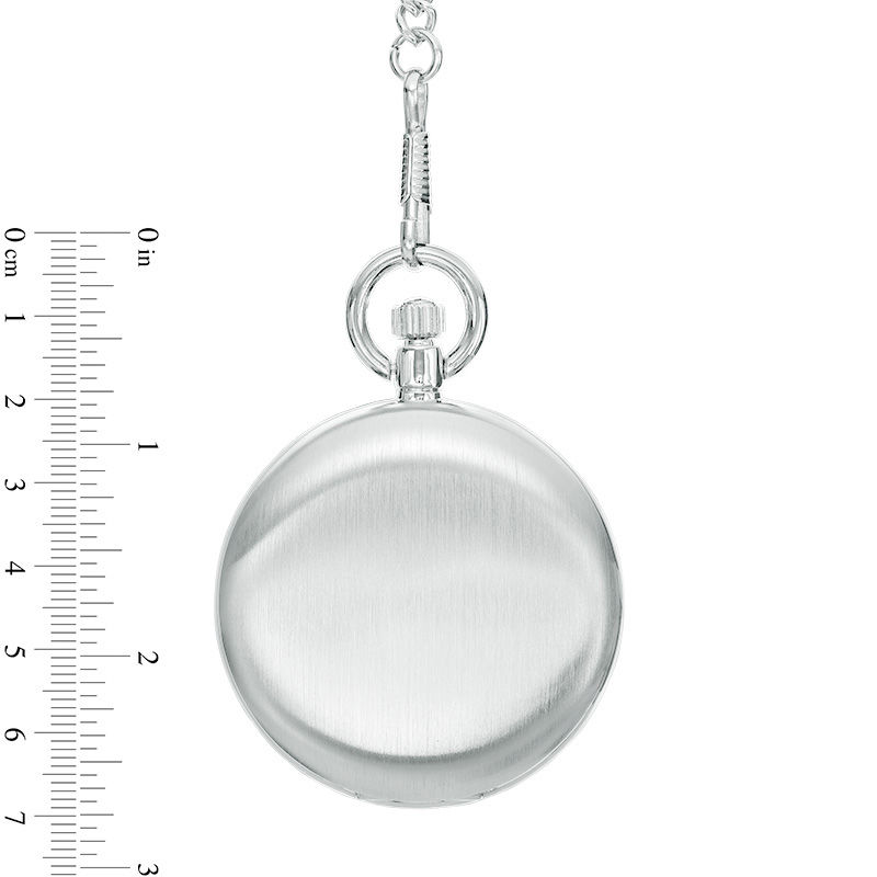 Main Image 2 of Men's James Michael Pocket Watch with Silver-Tone Skeleton Dial (Model: PMA181003C)