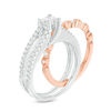 Thumbnail Image 1 of 1.40 CT. T.W. Diamond Four Piece Bridal Set in 14K Tri-Tone Gold
