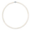 Thumbnail Image 2 of Vera Wang Love Collection 6.5-7.0mm Freshwater Cultured Pearl 0.07 CT. T.W. Diamond Strand Necklace in Sterling Silver