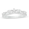 Thumbnail Image 1 of 0.33 CT. T.W. Diamond Art Deco Contour Anniversary Band in 14K White Gold
