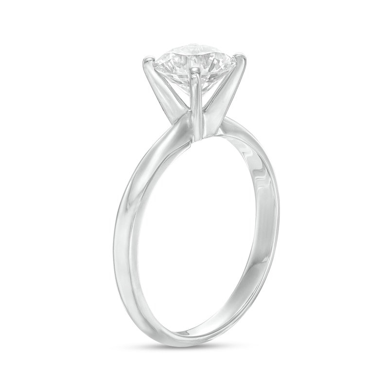 Main Image 3 of 1.20 CT. Certified Diamond Solitaire Engagement Ring in 14K White Gold (J/I3)