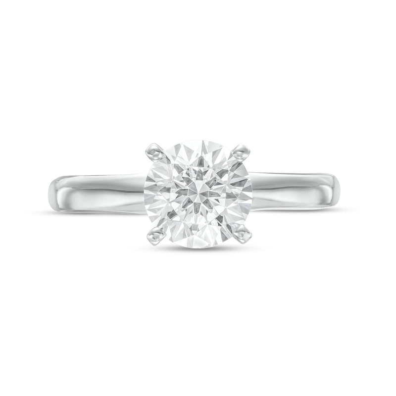 Main Image 4 of 1.20 CT. Certified Diamond Solitaire Engagement Ring in 14K White Gold (J/I3)